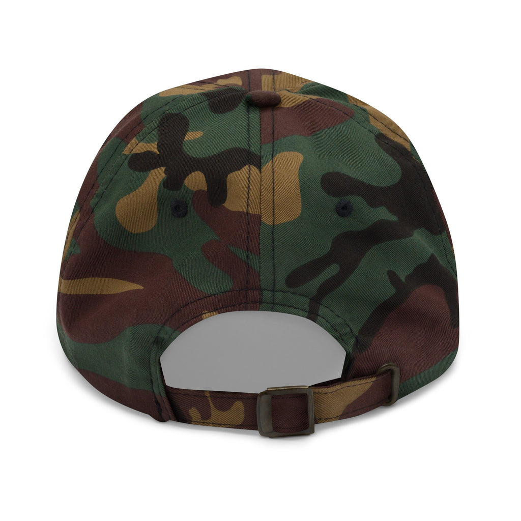 Waccamaw River Camo Dad Hat, Green Camo, back