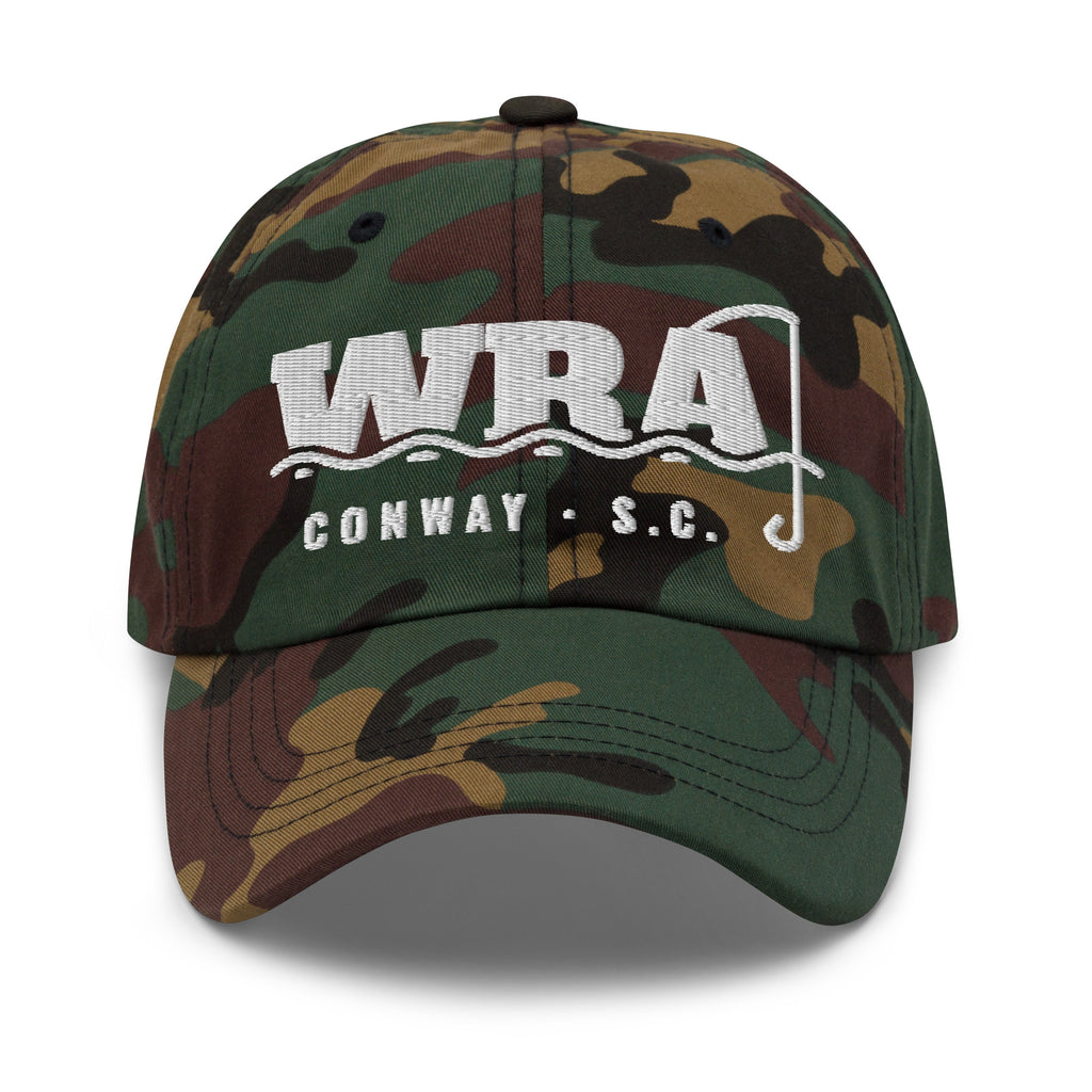 Waccamaw River Camo Dad Hat, Green Camo, front