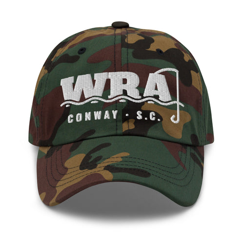 Waccamaw River Camo Dad Hat, Green Camo, front