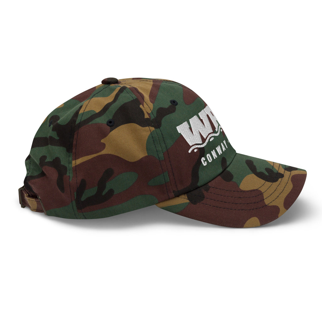Waccamaw River Camo Dad Hat, Green Camo, right side