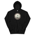 Waccamaw River Circle Badge Hoodie, Black, front